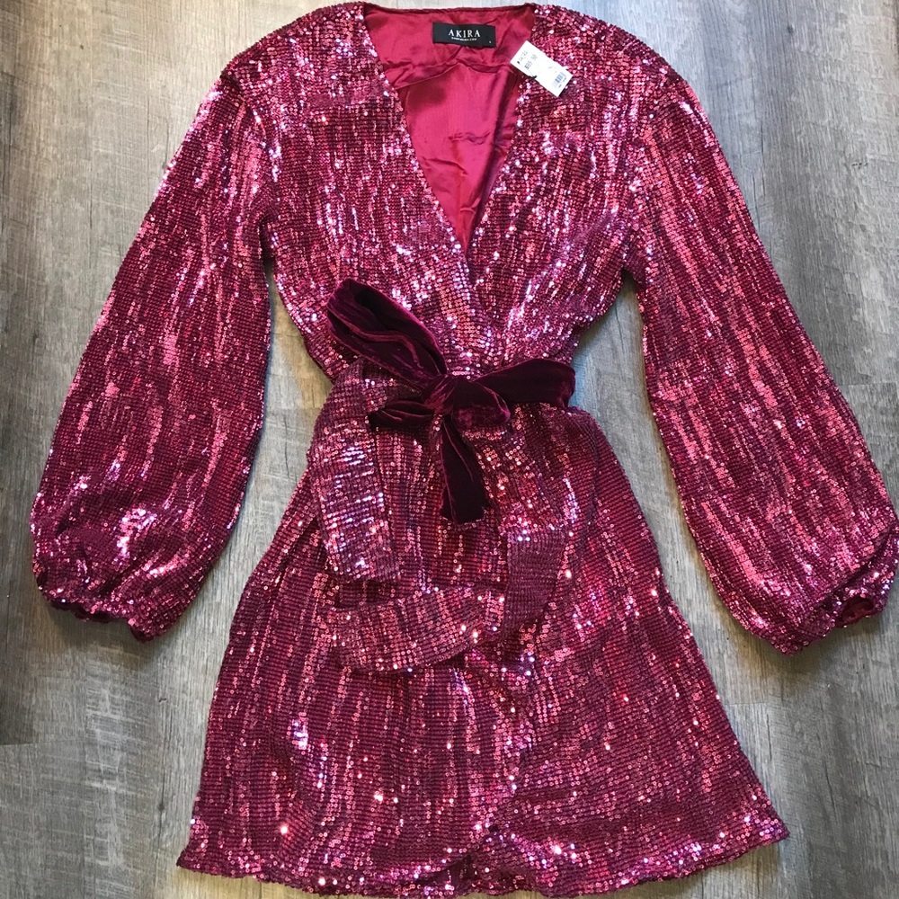 Sequin AKIRA dress NWT